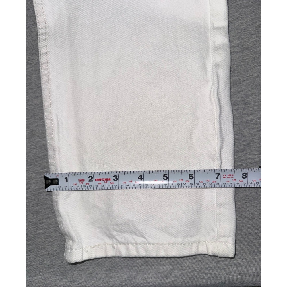Levi's 511 Slim Fit Mens White Distressed Jeans Size 32x34 Streetwear Minimalist - Picture 10 of 12